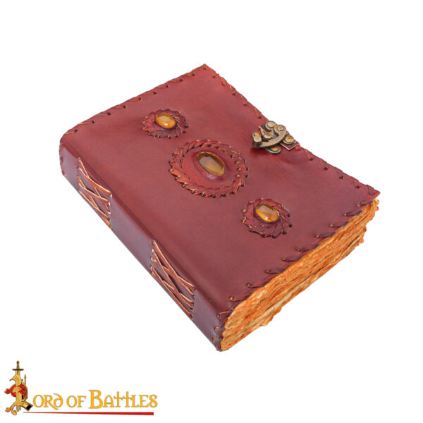 Medieval Leather Journal Handcrafted Genuine Leather Diary Notes - Image 4
