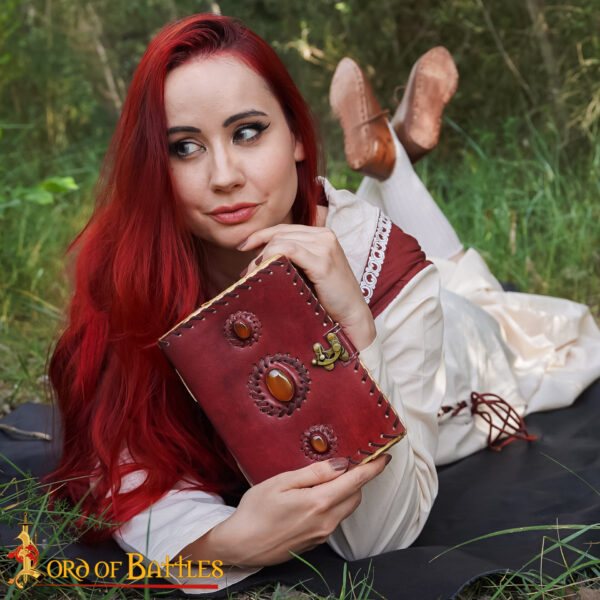 Medieval Leather Journal Handcrafted Genuine Leather Diary Notes - Image 6