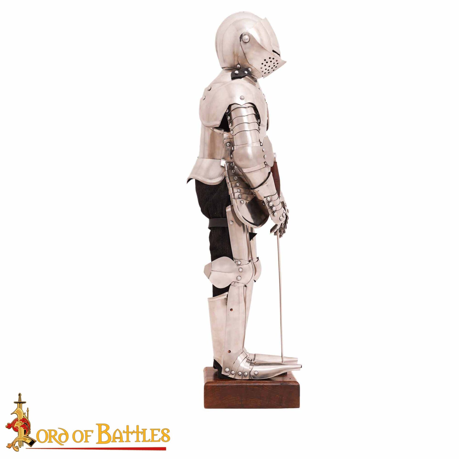15th Century Medieval Miniature Knight Armor Suit of Plate with Stand-3403SS22 4