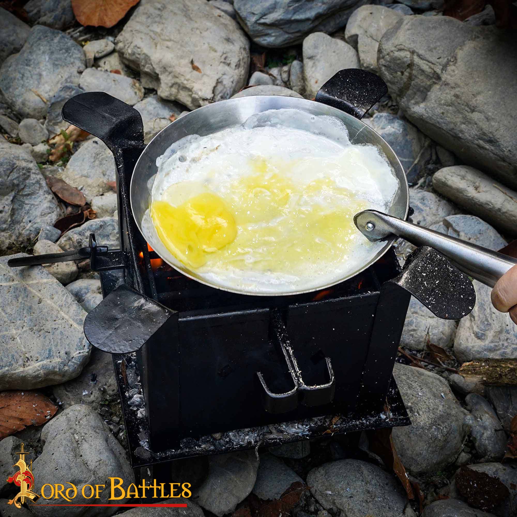 15th Century Medieval Steel Cooking Pan-8421 4