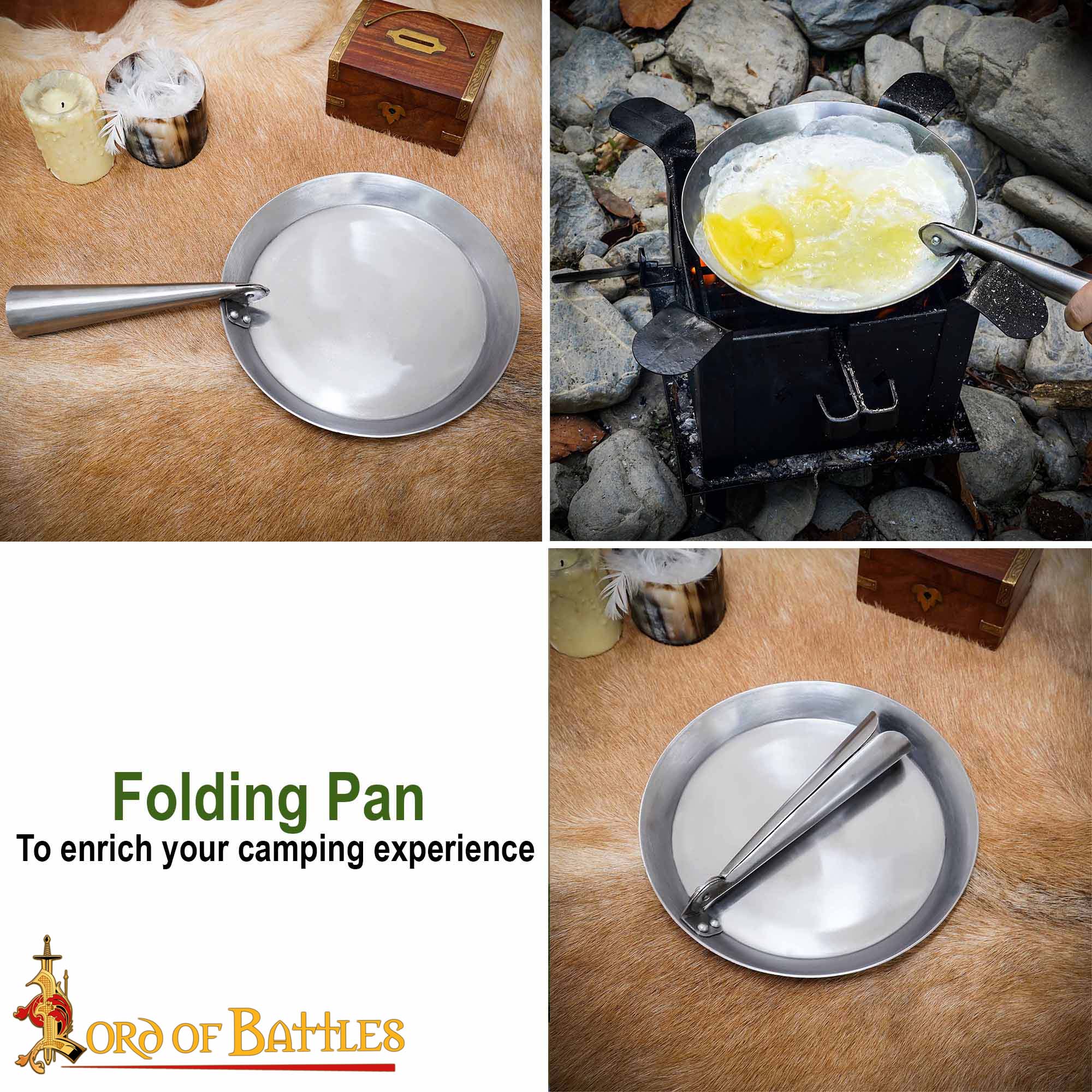 15th Century Medieval Steel Cooking Pan-8421 5 7