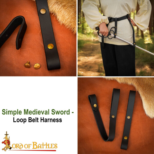 Medieval Sword Hanging Belts Handcrafted from Genuine Leather - Image 7