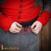 Round Ring Chainmail Skirt, Butted, ID 10 mm, Zinc Polish and Black