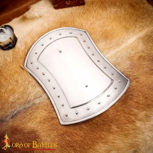 Medieval Rectangular Buckler Functional Steel Shield 16 gauge