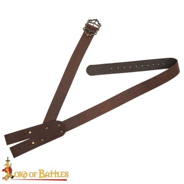 Pirate's Leather Baldric Sword Hanging Belt for LARP and Cosplay - Image 8