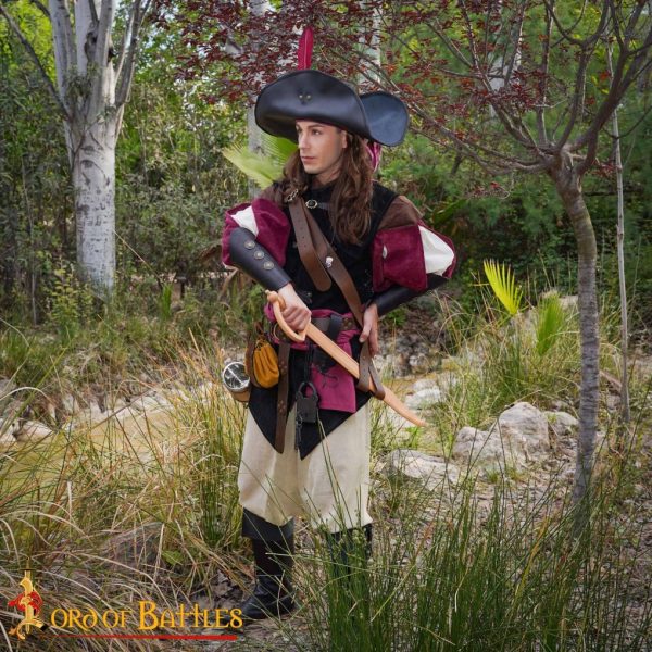 Pirate's Leather Baldric Sword Hanging Belt for LARP and Cosplay - Image 4