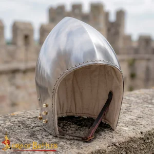 Open Face Bascinet Helmet