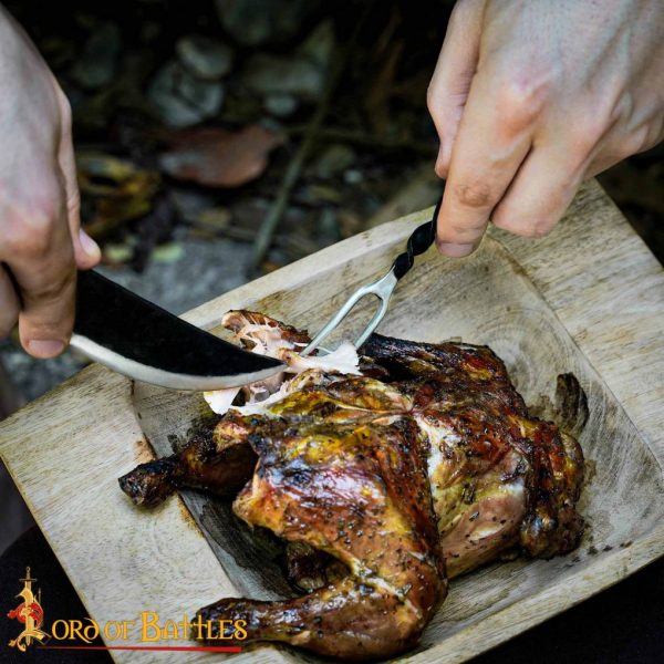 Rustic Viking Cutlery Set Hand Crafted Stainless Steel Accessory - Image 4