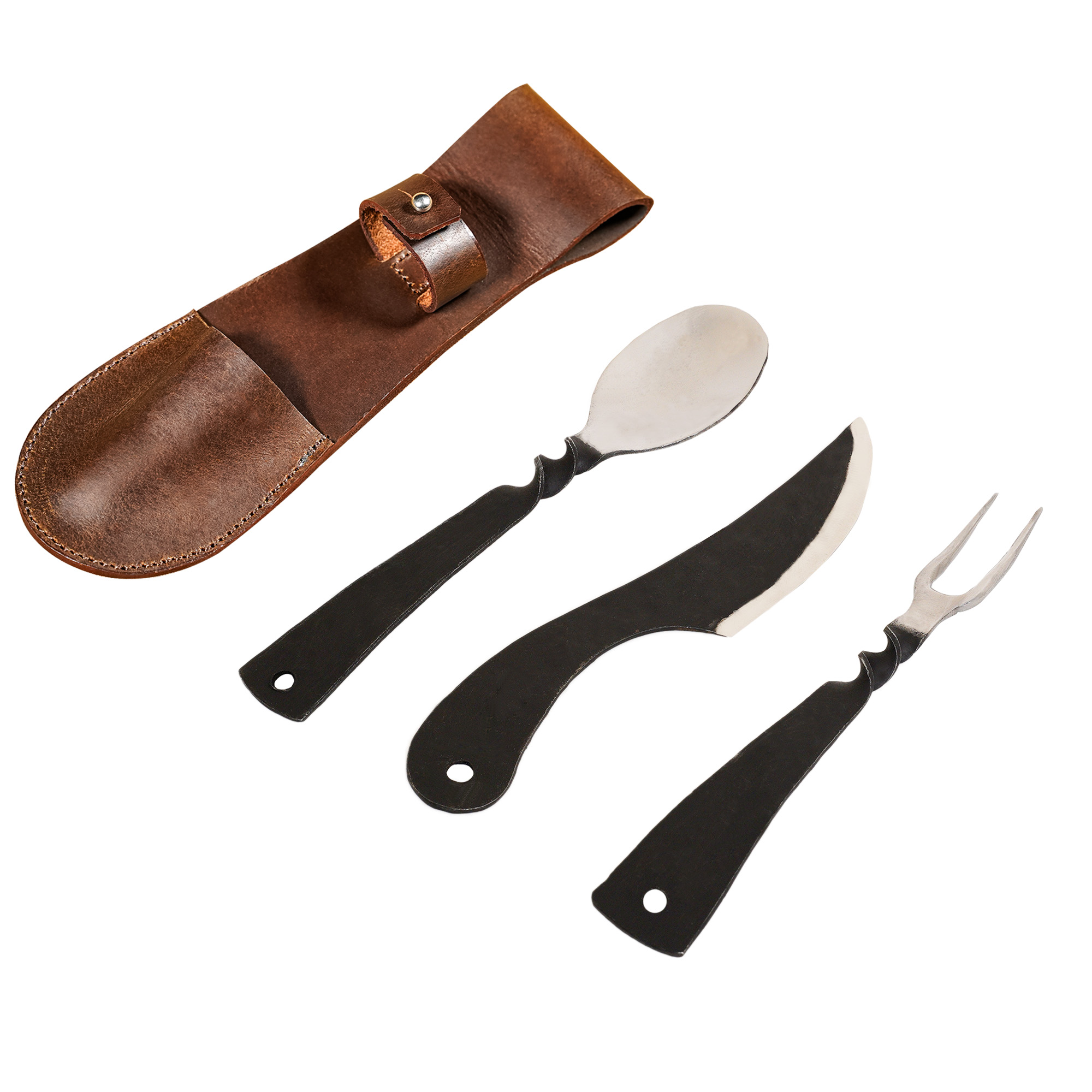 ✨ Rustic Viking Cutlery Set Hand Crafted Stainless Steel Accessory -  Medieval Shop at Lord of Battles