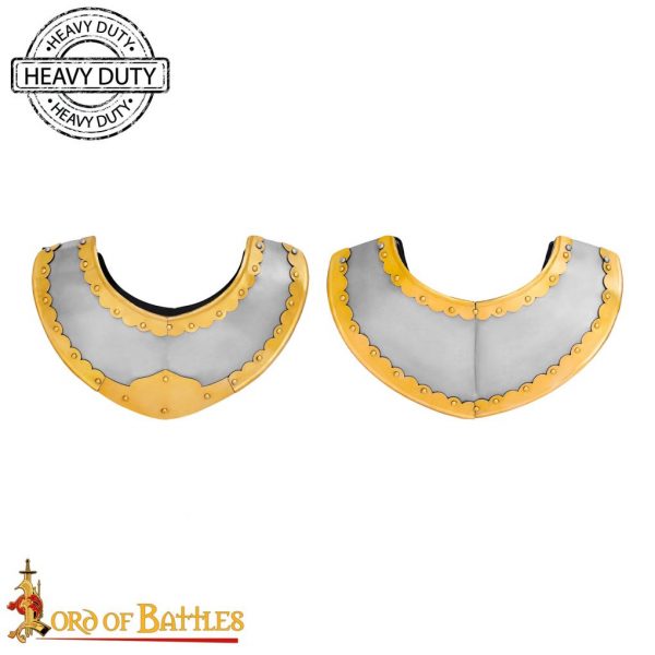 Steel Gorget of the Winged Hussars with Pure Brass Fitting
