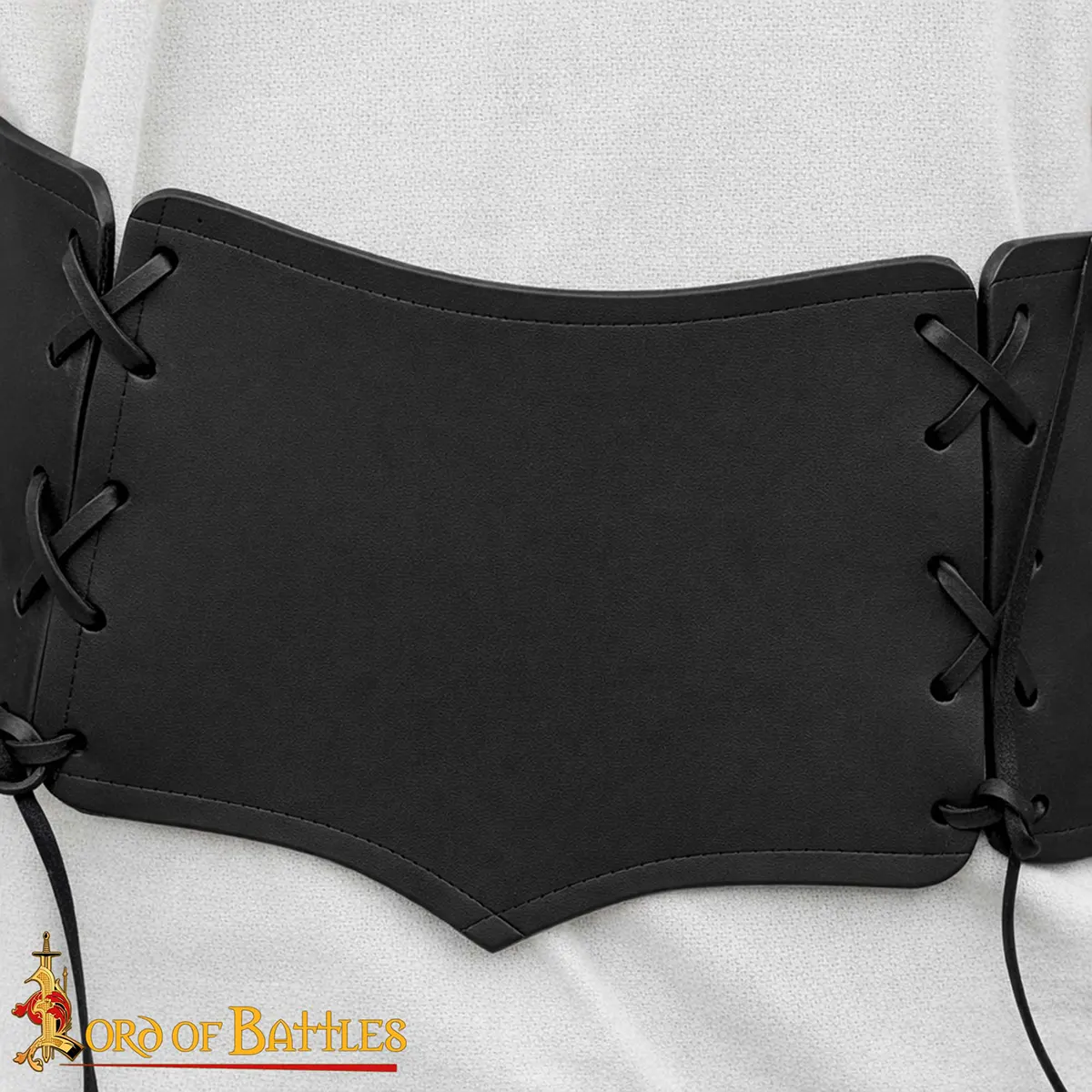 Medieval Wide Leather Waist Belt with Antique Brass Buckles Medieval Wide Leather Waist Belt with Antique Brass Buckles - Image 11