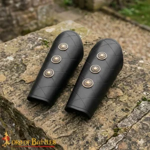 Medieval Handcrafted Genuine Leather Bracers