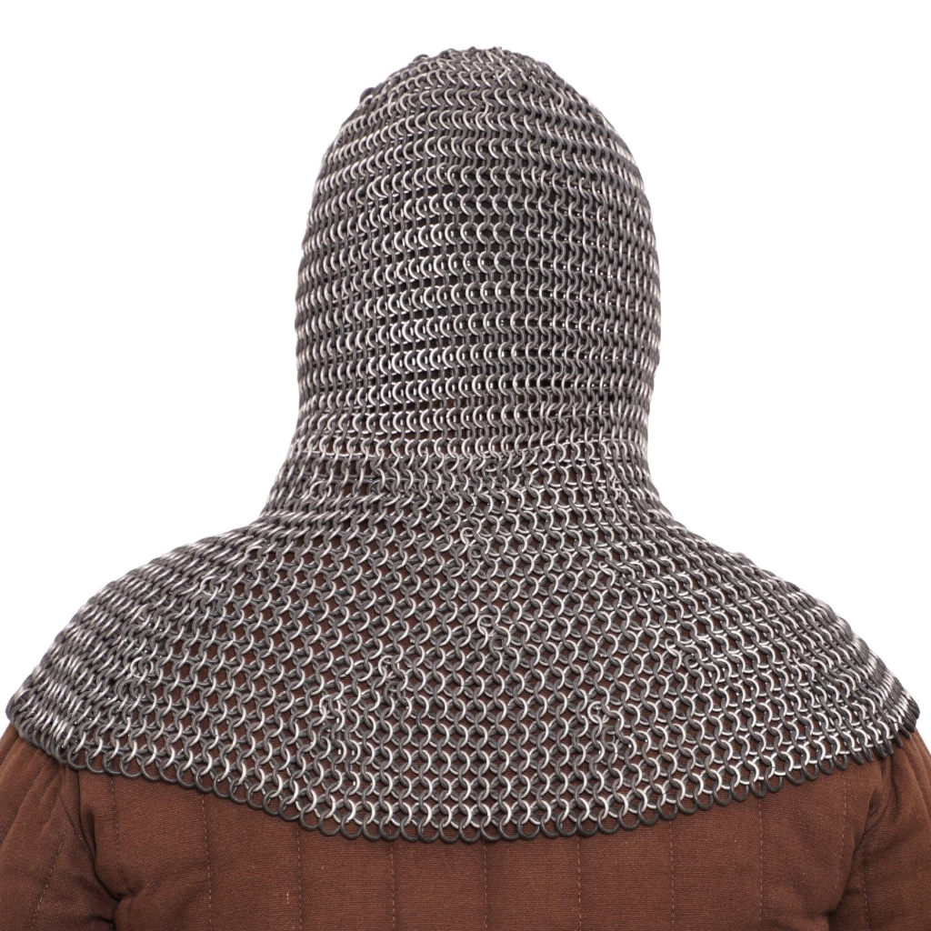 Aluminium and Rubber Chainmail Coif 10mm - LORD OF BATTLES