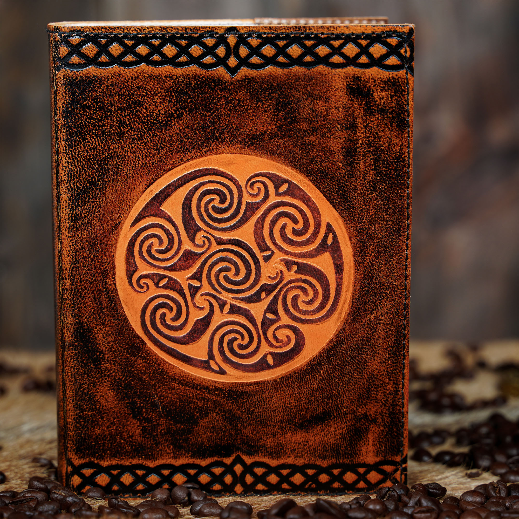 Lord of Battles - Medieval Journal with Celtic Boar Design Handcrafted  Genuine Leather Diary - Brown - Kult of Athena %
