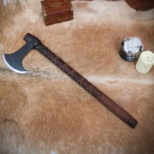 Hand Forged Viking Axe with Carbon Steel Head