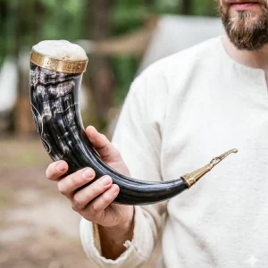 Troll Cross Viking Drinking Horn
