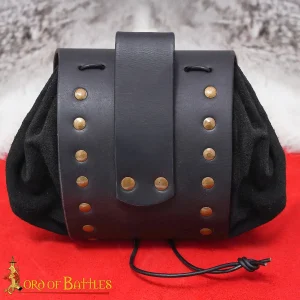 Suede Leather Pouch Medieval
