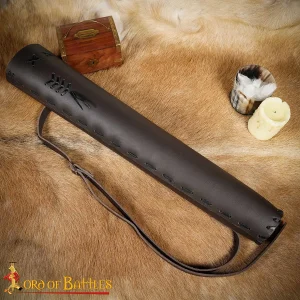 Classic Medieval Fantasy Leather Quiver Genuine Leathercraft