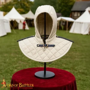 Arming Quilted Hood with Collar