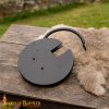 Ancient Dungeon Hand Forged Iron Padlock with Functional Paired Keys - 1359BK 5