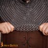 Chainmail Medieval Coif 10mm Butted Round Aluminium & Black Rubber Rings-348BK 4