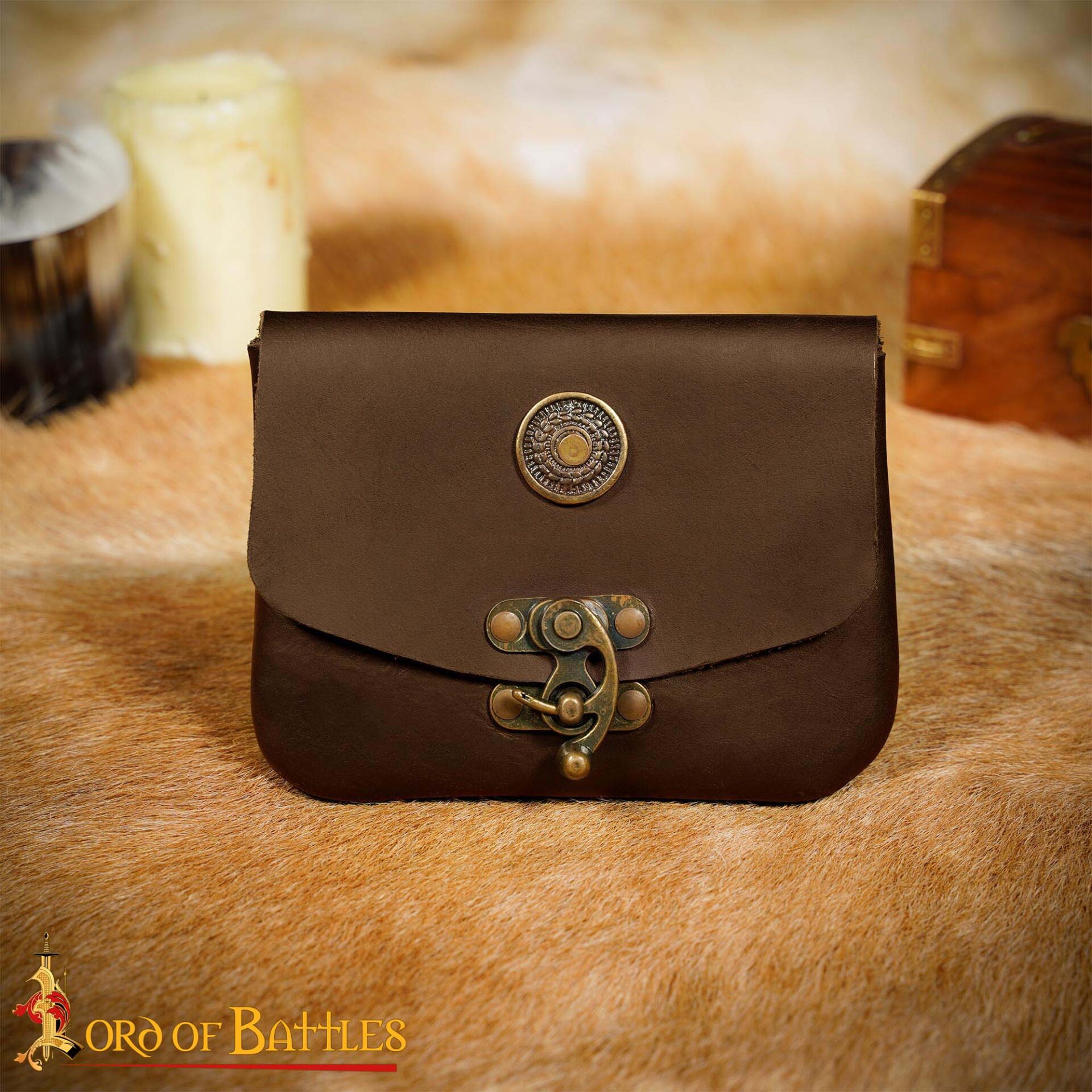 Medieval-Black-Leather-Belt-Pouch-with-Brass-Clasp-25824CBR