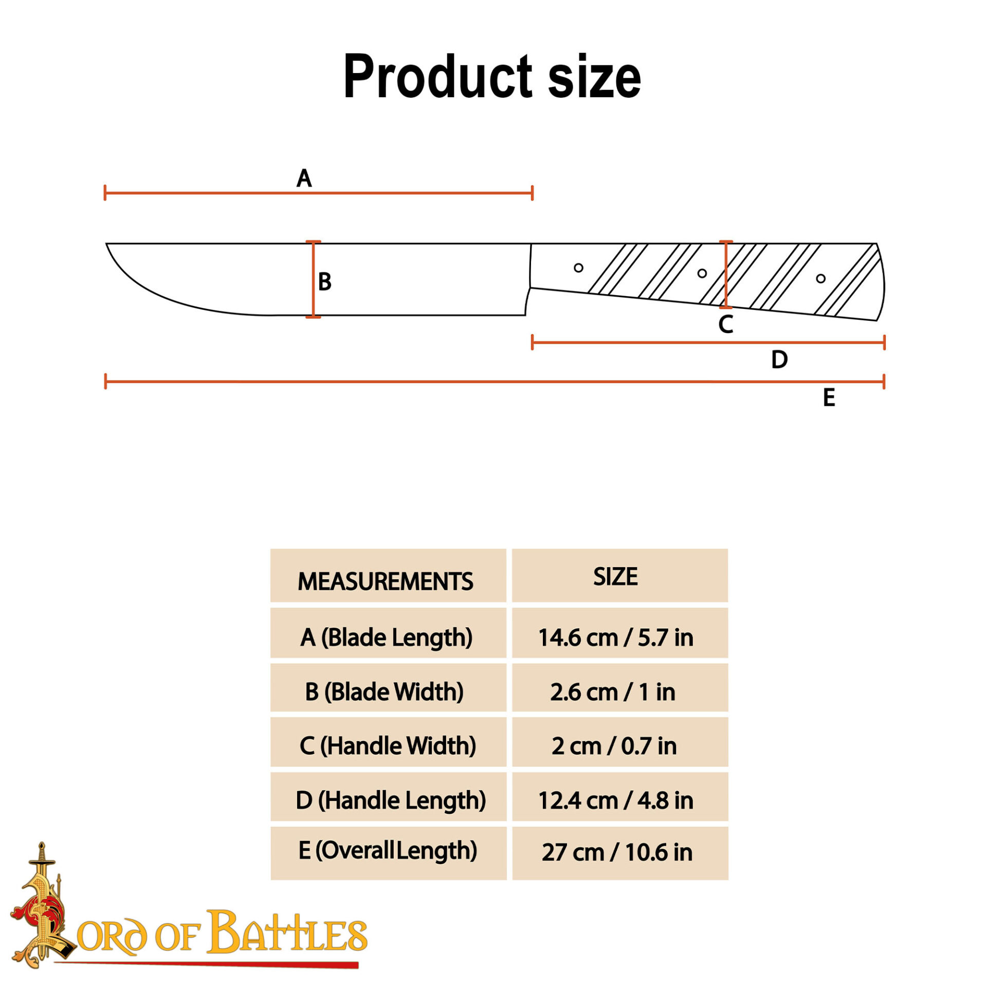 Medieval Stainless Steel Knife with Polished Bone Handle-25650 2