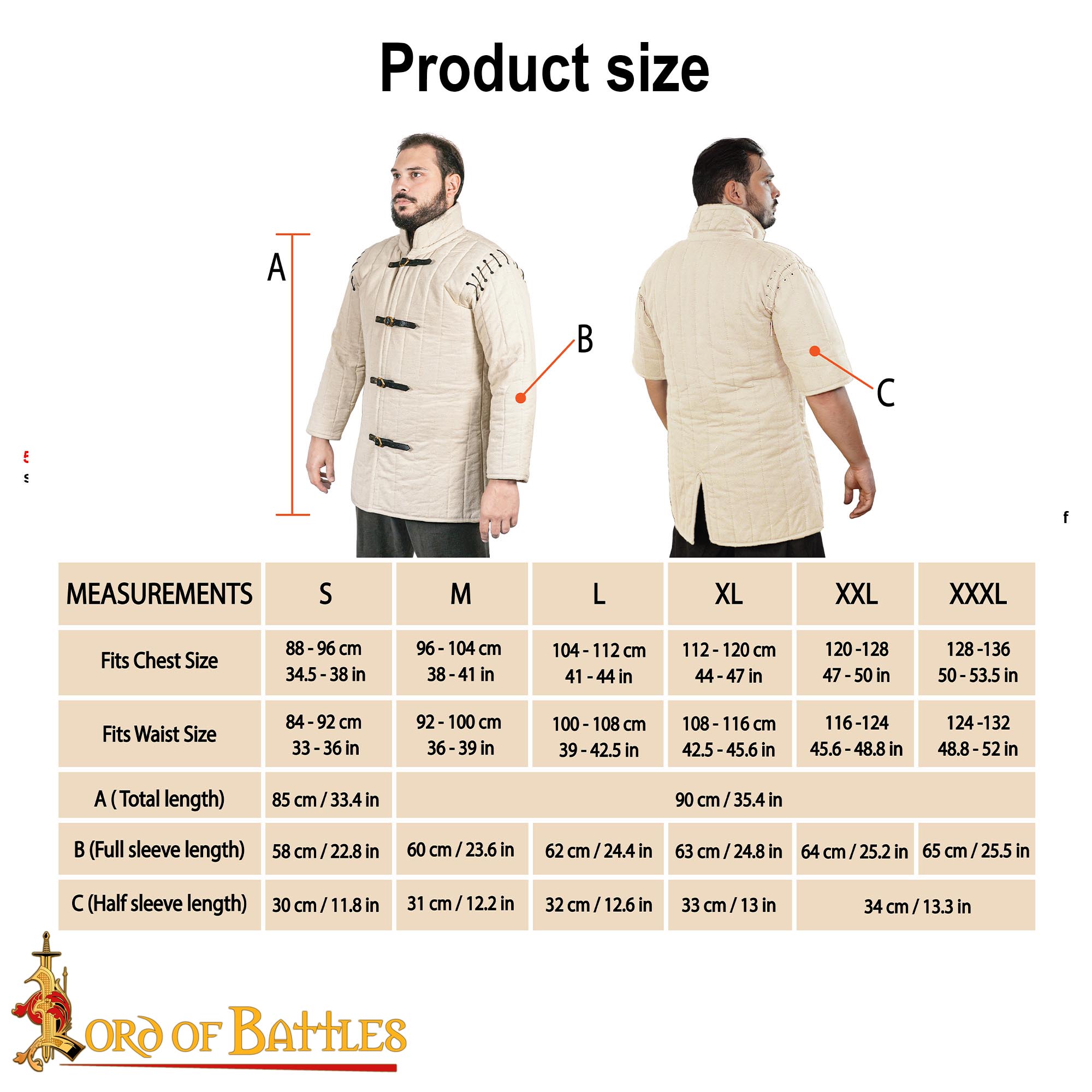 Medieval Triple-Layer Quilted Gambeson (Type 1) Convertible Sleeve Recycled Multi-Fibre Wadding-7101E 2