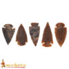 Prehistoric Flint Arrowheads – Neolithic Stone Age Spear Arrow Tips 1207D 5pcs 4