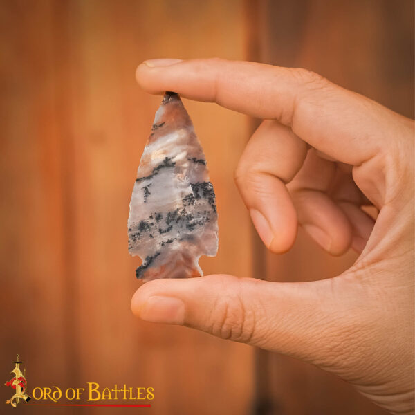Prehistoric Flint Arrowheads – Neolithic Stone Age Spear Arrow Tips 1207D 5pcs 8