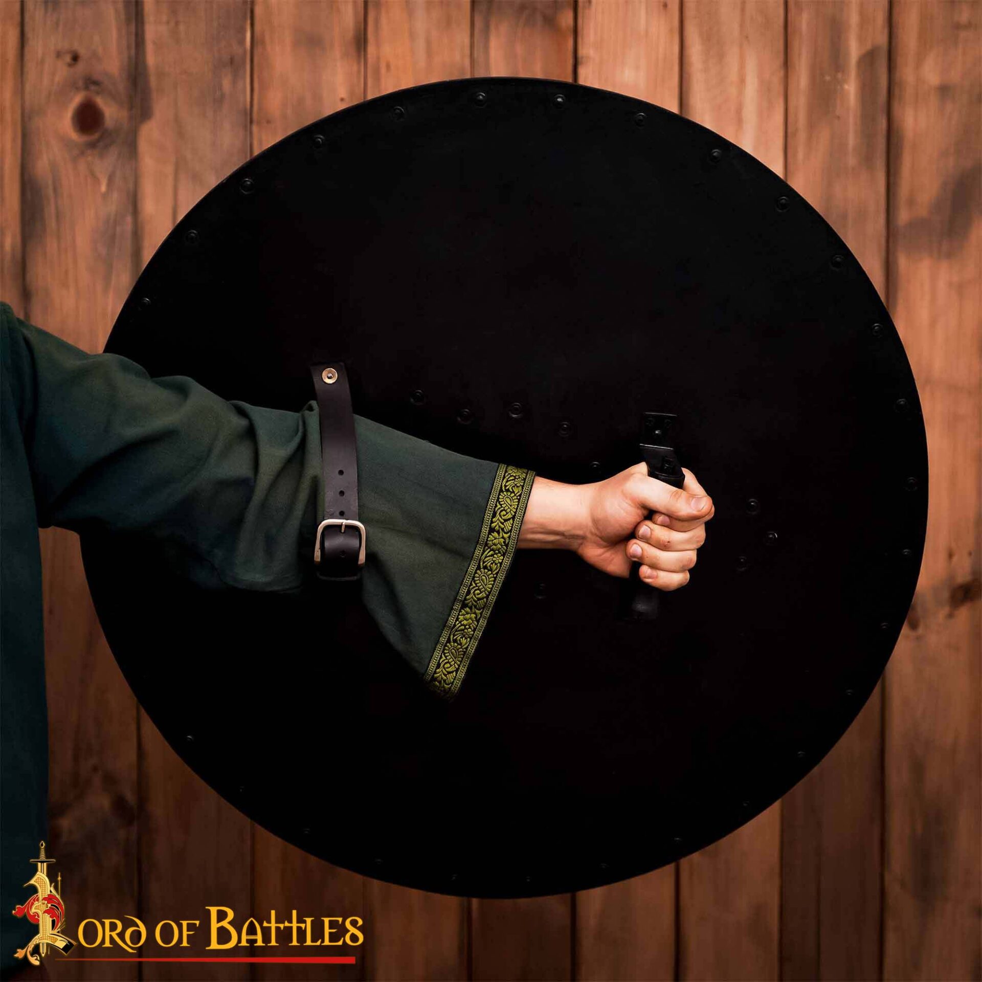 Viking Round Shield Handmade Wooden Shield-60374 5