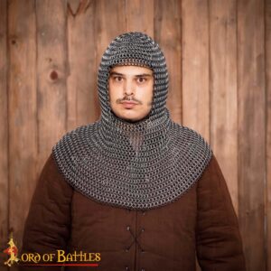 Aluminium and Rubber Chainmail 10mm Coif Our Movie Best Seller