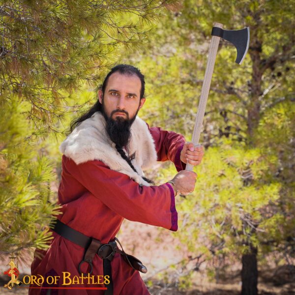 Viking Bearded Axe with Hand Forged Carbon Steel Head - Image 12