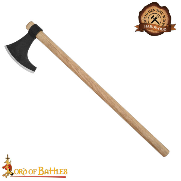 Viking Bearded Axe with Hand Forged Carbon Steel Head - Image 11