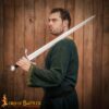 13th Century Hand Forged Arming Sword with Scabbard 5518 1