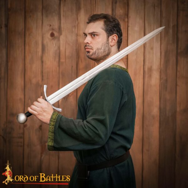 Traditionally Hand-Forged Archer’s Medieval War Sword – 38” Decorative Blade with Scabbard - Image 2