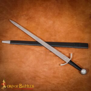 Medieval War Sword with Round Pommel