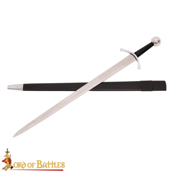 Traditionally Hand-Forged Archer’s Medieval War Sword – 38” Decorative Blade with Scabbard - Image 5