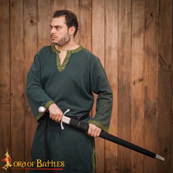 Traditionally Hand-Forged Archer’s Medieval War Sword – 38” Decorative Blade with Scabbard - Image 6