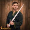 13th Century Hand Forged Arming Sword with Scabbard 5518 6