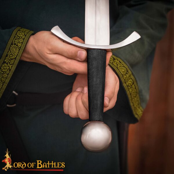 Traditionally Hand-Forged Archer’s Medieval War Sword – 38” Decorative Blade with Scabbard - Image 8