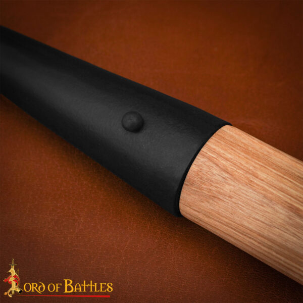 Medieval Viking Spearhead – Hand-Forged Carbon Steel | 11.5 inch | 14-Gauge Socket - Image 9