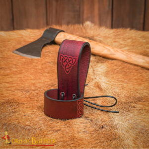 Genuine Leather Holder with Embossed Celtic Knotwork