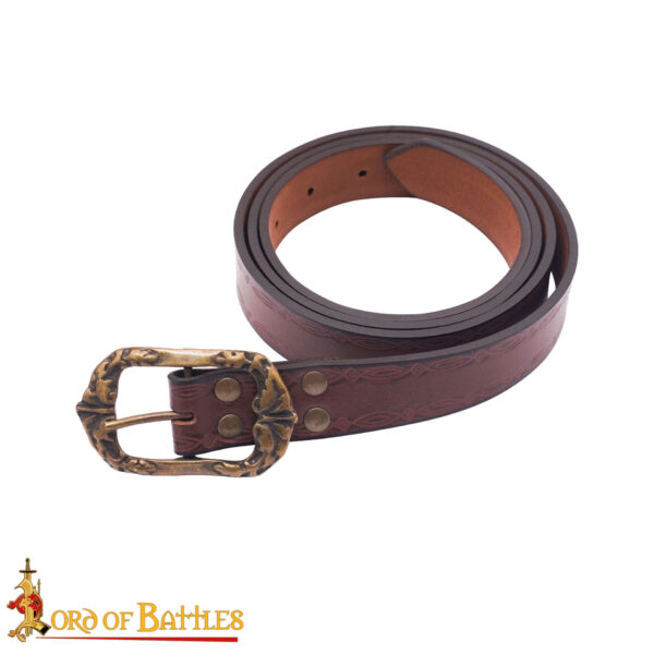 Ranger of the North Genuine Leather Belt with Embossed Design - Image 12