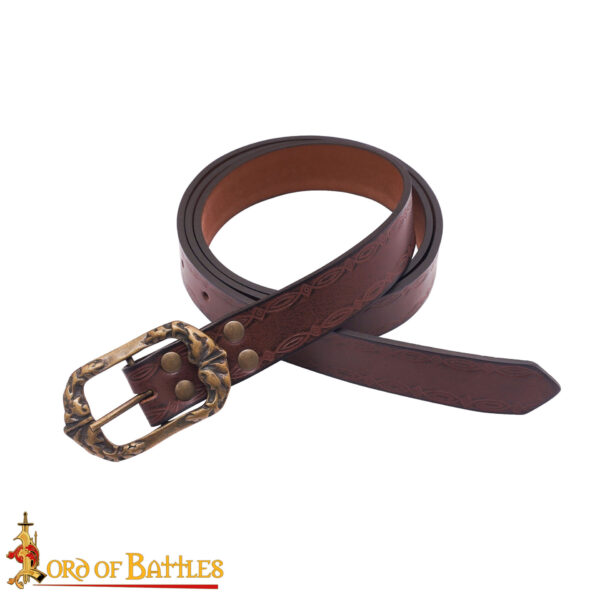 Ranger of the North Genuine Leather Belt with Embossed Design - Image 13
