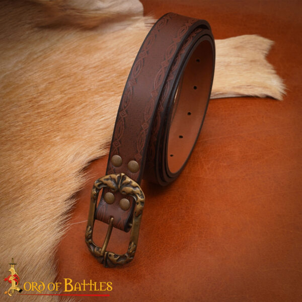 Ranger of the North Genuine Leather Belt with Embossed Design - Image 15