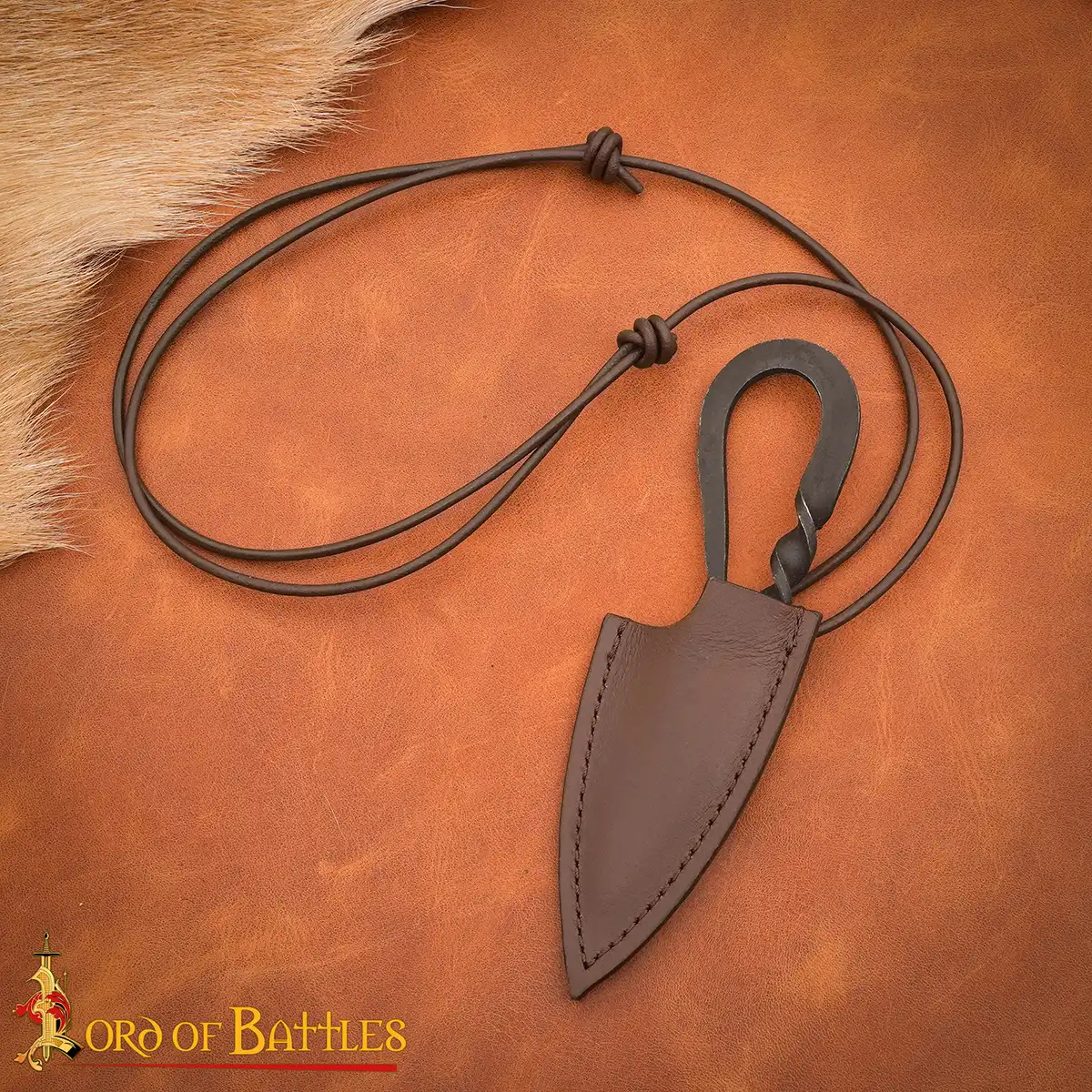 Viking Neck Knife with Leather Sheath Viking Neck Knife with Leather Sheath - Image 7