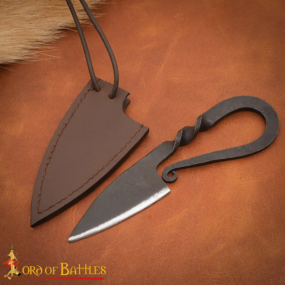 Viking Neck Knife with Leather Sheath Viking Neck Knife
