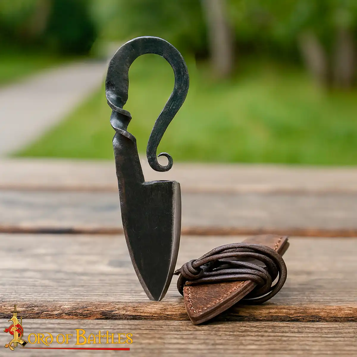 Viking Neck Knife with Leather Sheath Viking Neck Knife with Leather Sheath - Image 6