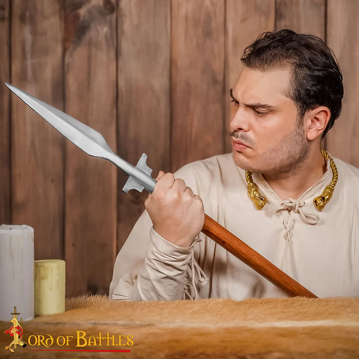 Winged Spear Head Hand Forged from Tough Carbon Steel Winged Spear Head Hand Forged from Tough Carbon Steel - Image 2